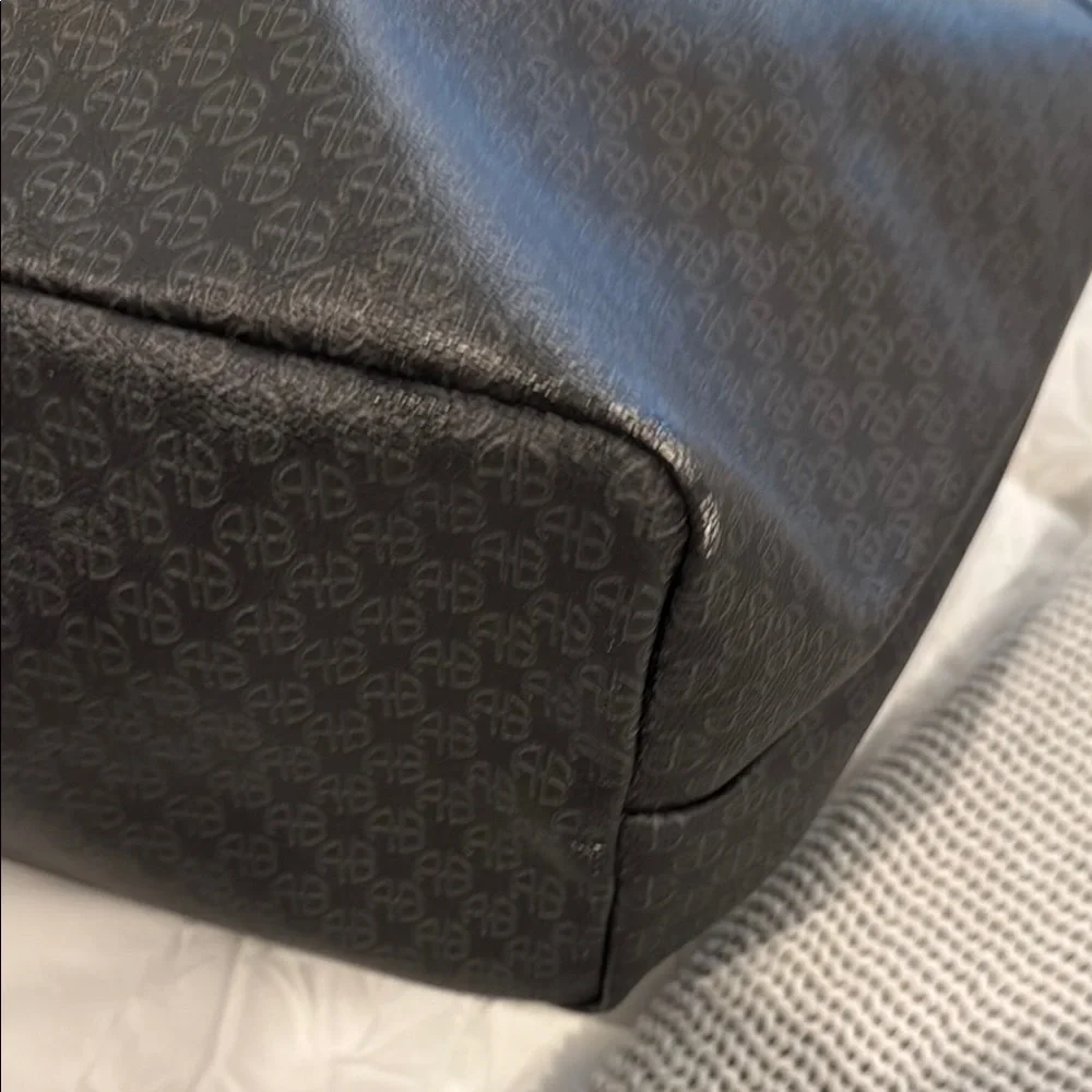 Anine Bing Charcoal Patterned Tote - Picture 11 of 13